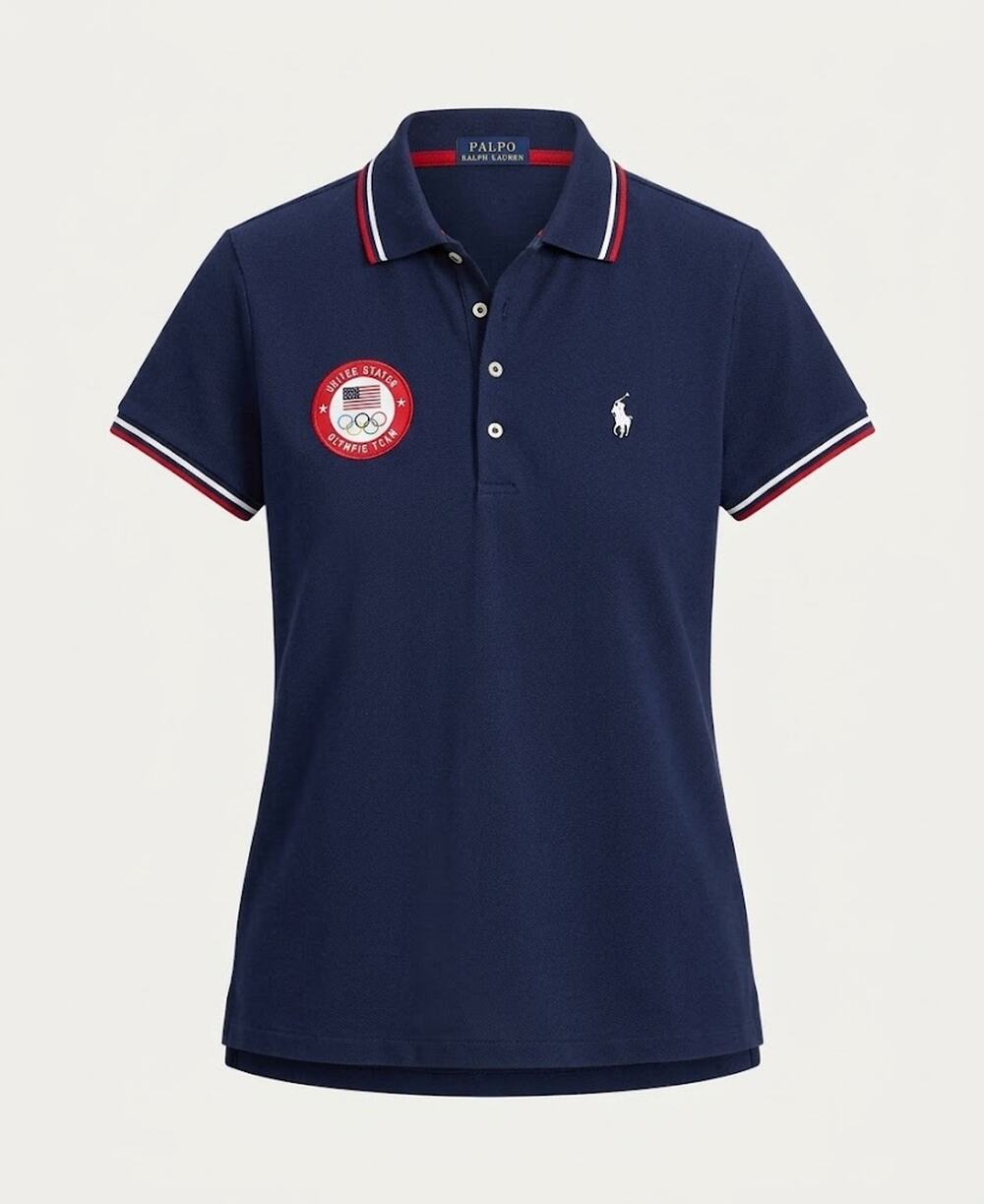 Polo Ralph Lauren Team USA Mesh Short Sleeve Polo Shirt Navy XS